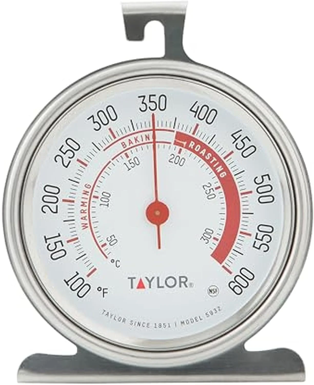 Taylor Precision Products Large Dial Thermometer for Oven and Kitchen 