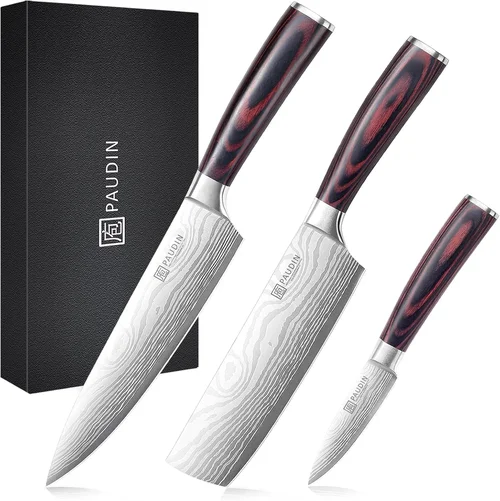 PAUDIN Kitchen Knife Set, 3 Pi