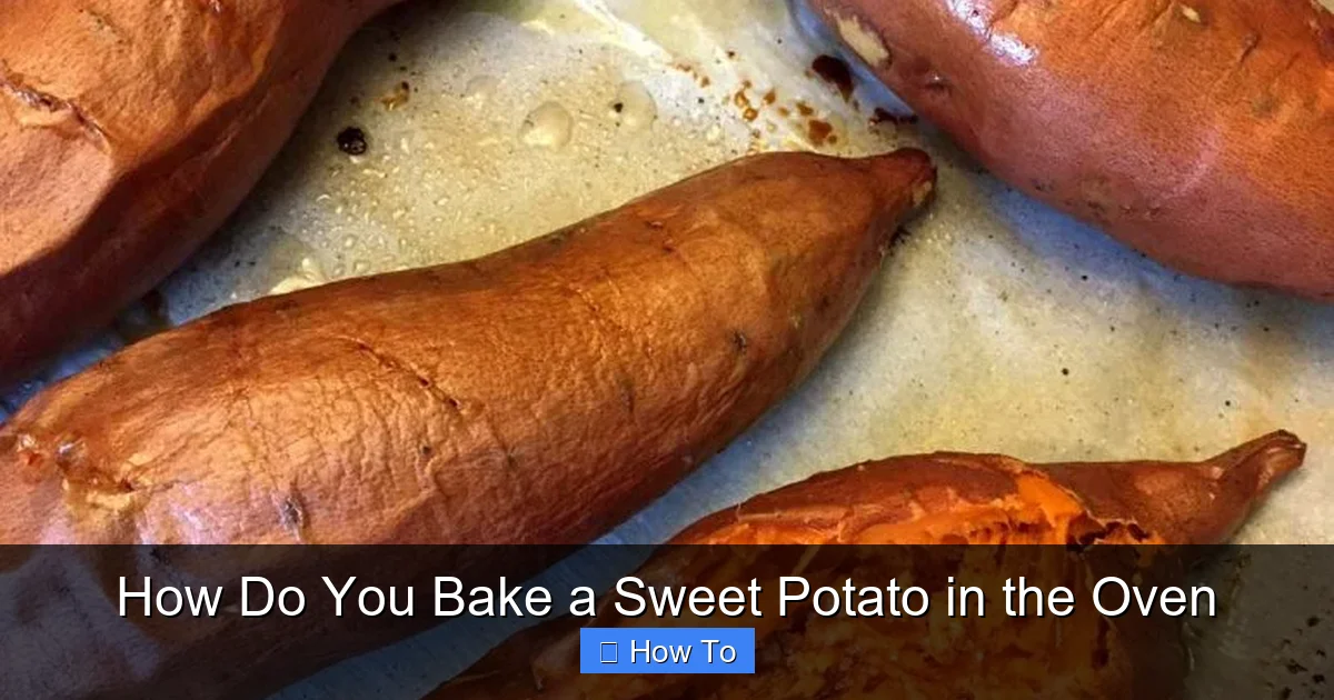 How Do You Bake a Sweet Potato in the Oven