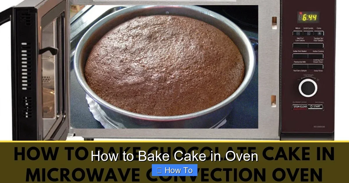 How to Bake Cake in Oven