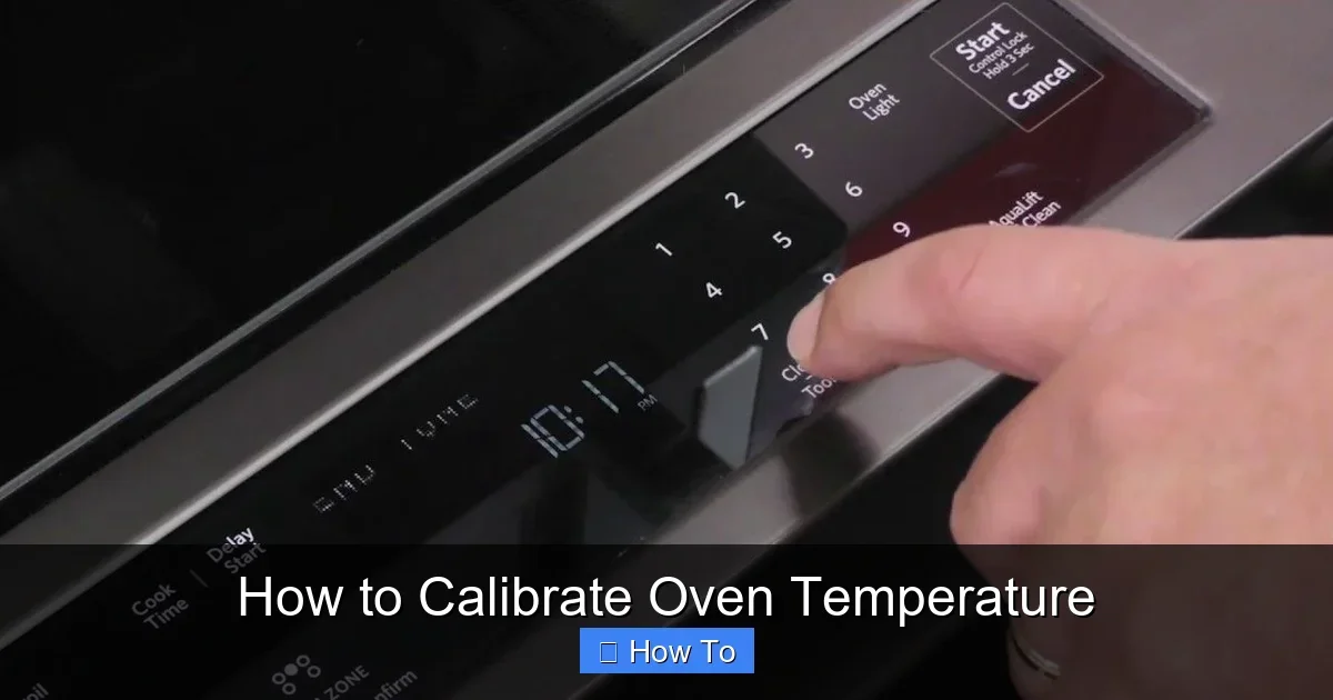 How to Calibrate Oven Temperature