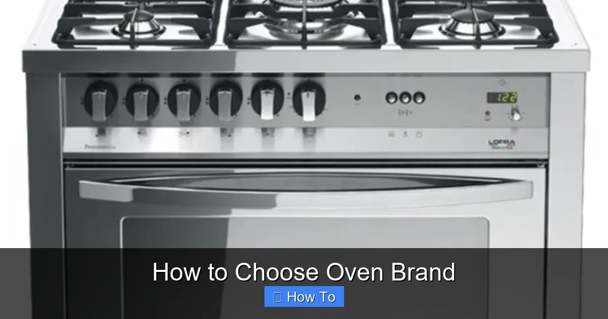How to Choose Oven Brand