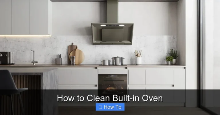 How to Clean Built-in Oven