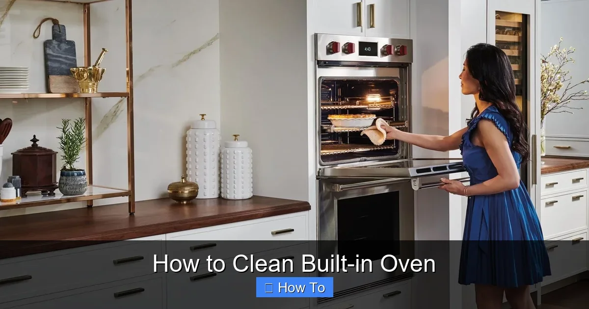 How to Clean Built-in Oven