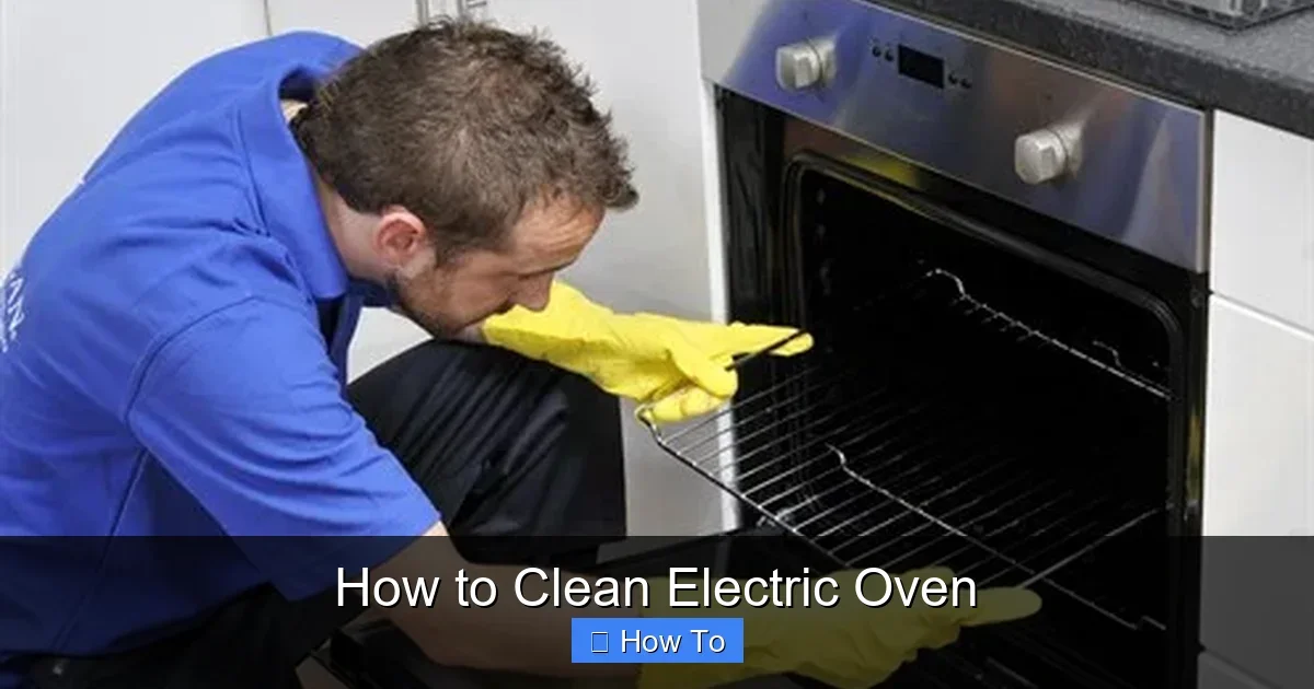 How to Clean Electric Oven
