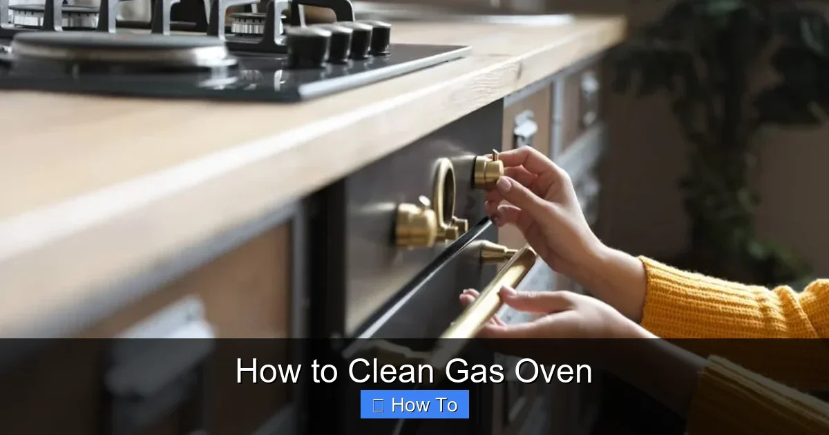 How to Clean Gas Oven