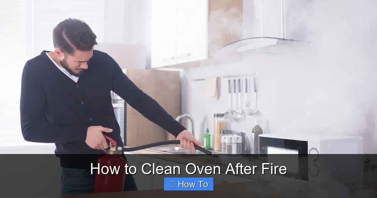How to Clean Oven After Fire
