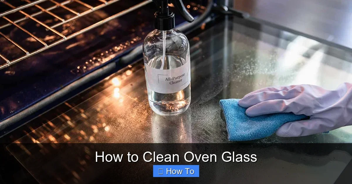 How to Clean Oven Glass