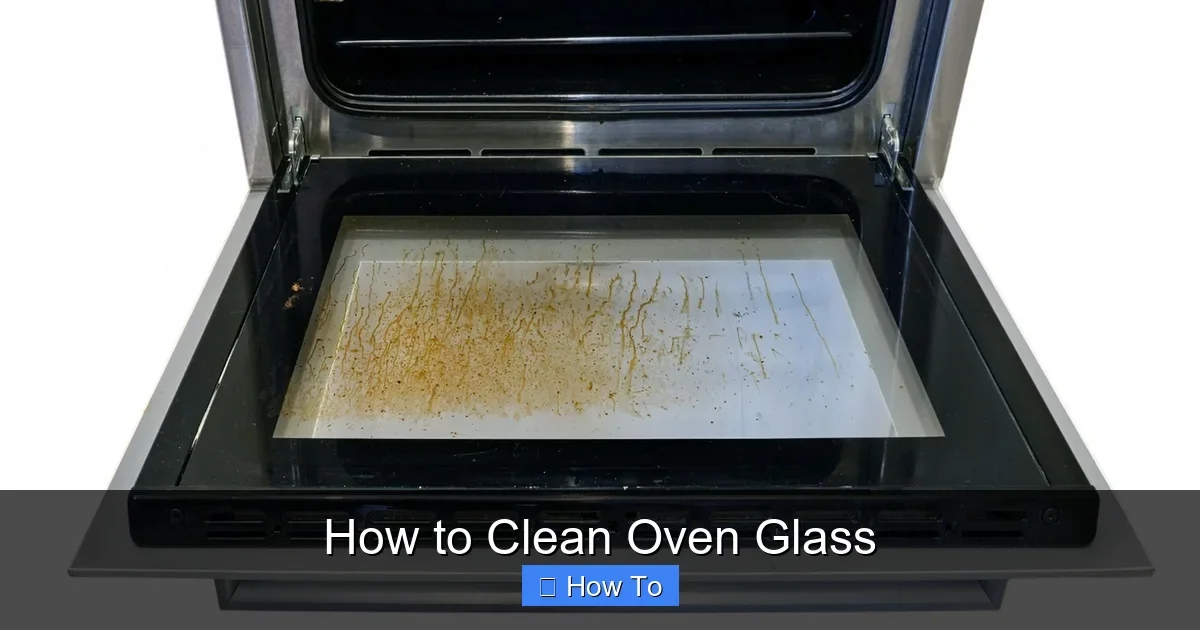 How to Clean Oven Glass