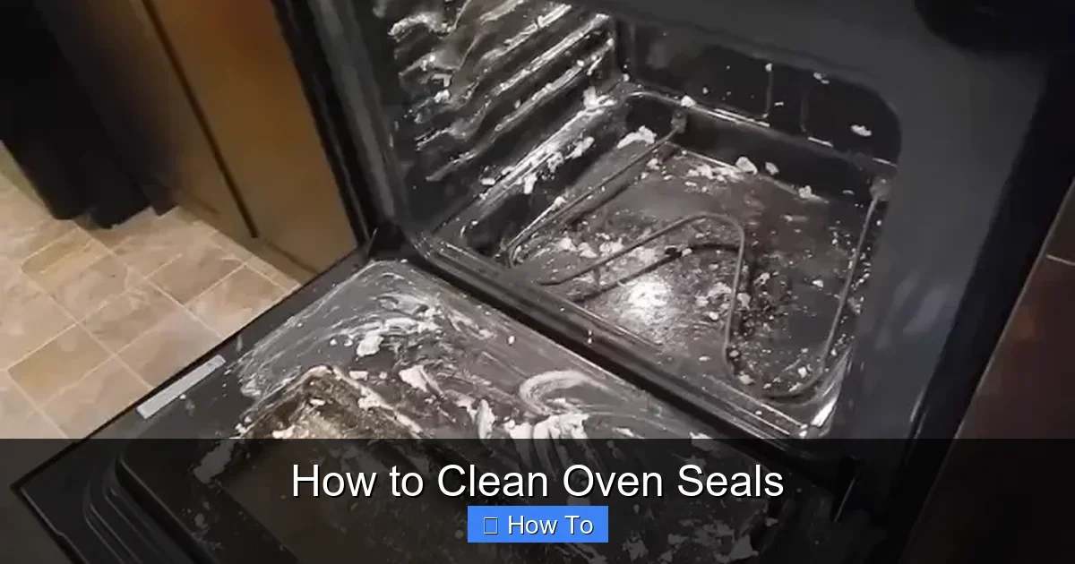 How to Clean Oven Seals