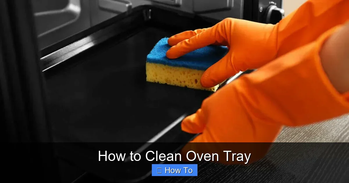 How to Clean Oven Tray