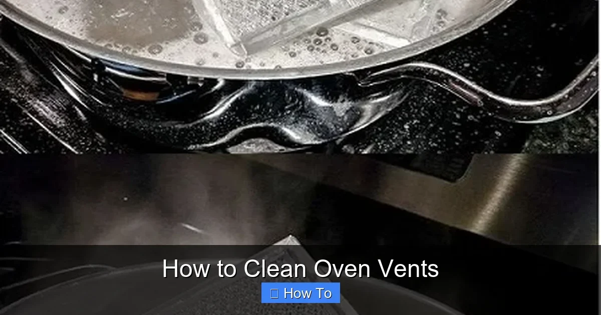 How to Clean Oven Vents