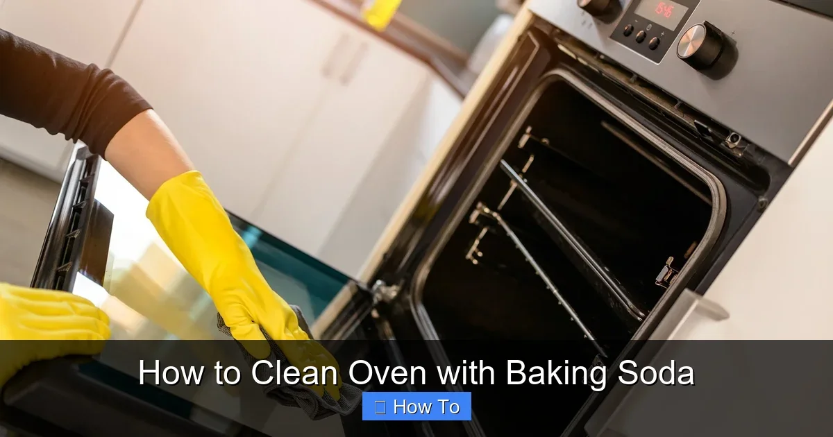 How to Clean Oven with Baking Soda