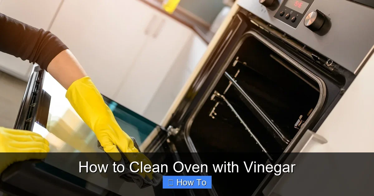 How to Clean Oven with Vinegar