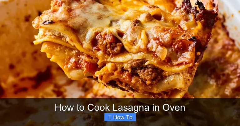 How to Cook Lasagna in Oven