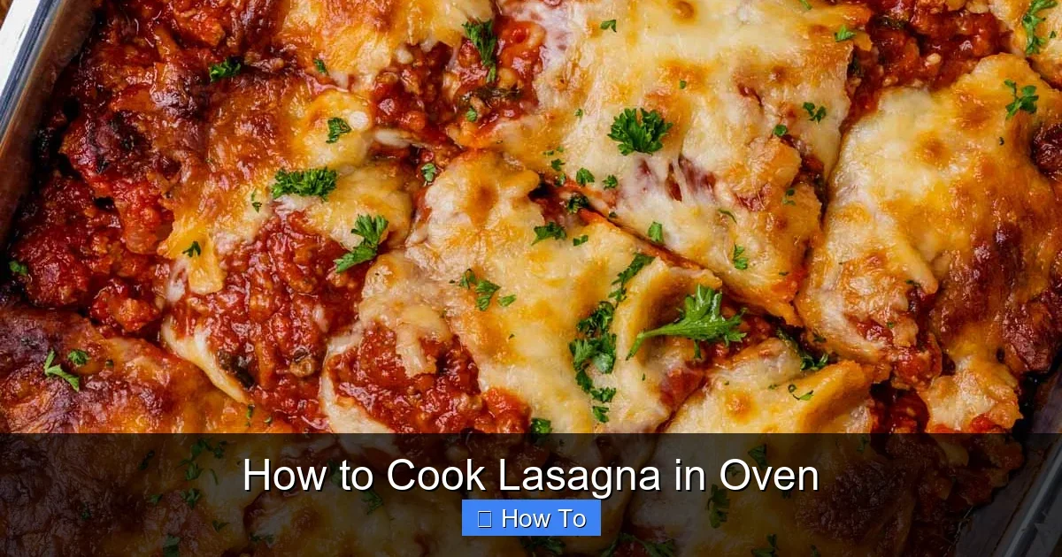 How to Cook Lasagna in Oven