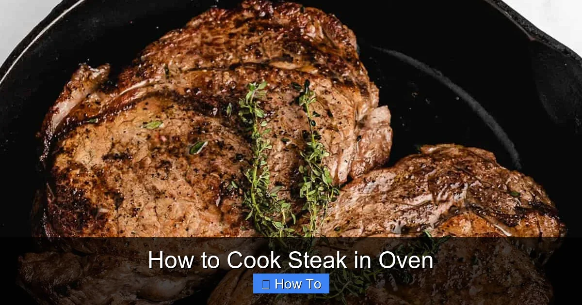 How to Cook Steak in Oven