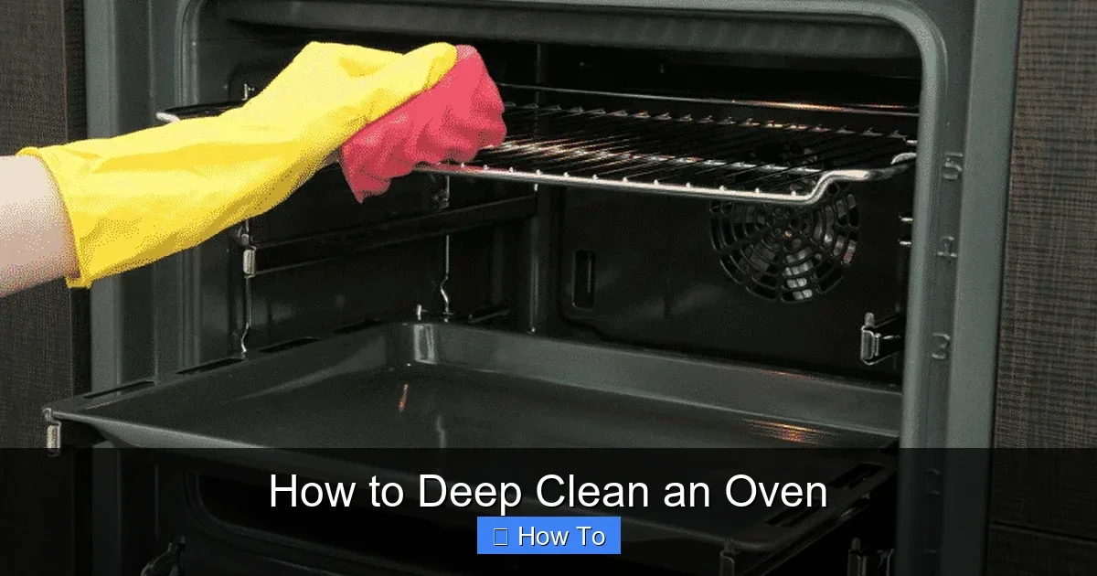 How to Deep Clean an Oven