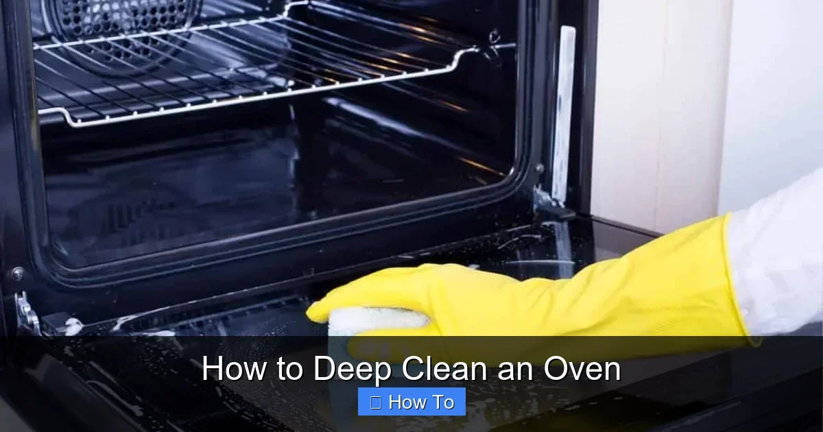 How to Deep Clean an Oven