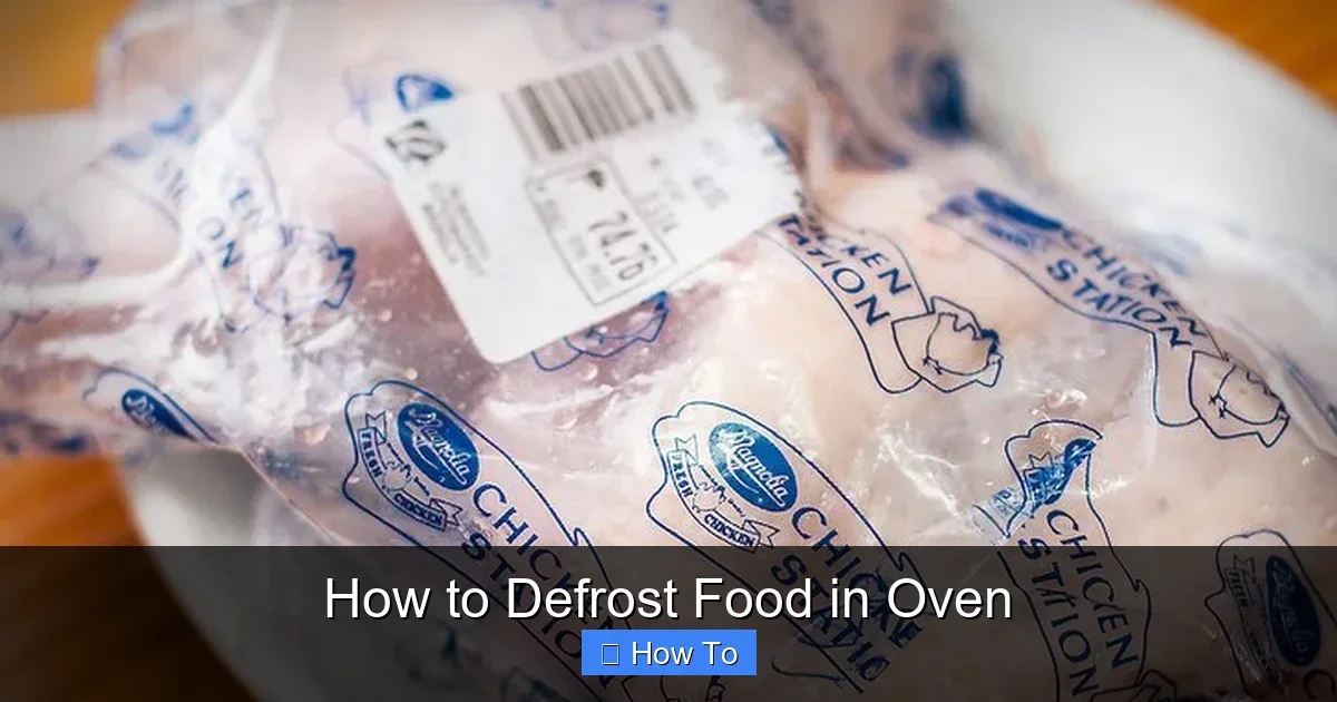 How to Defrost Food in Oven
