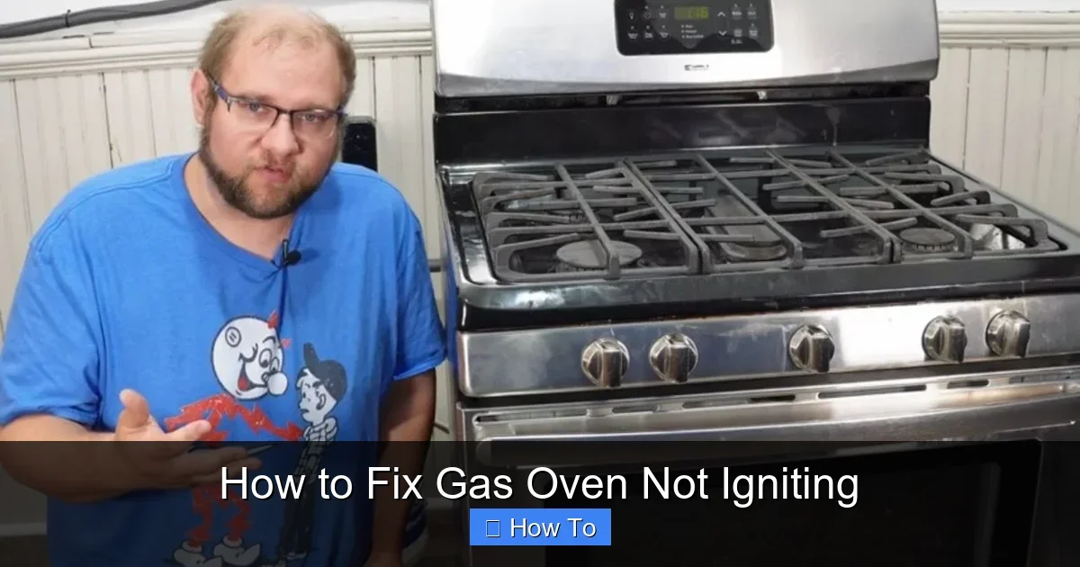 How to Fix Gas Oven Not Igniting