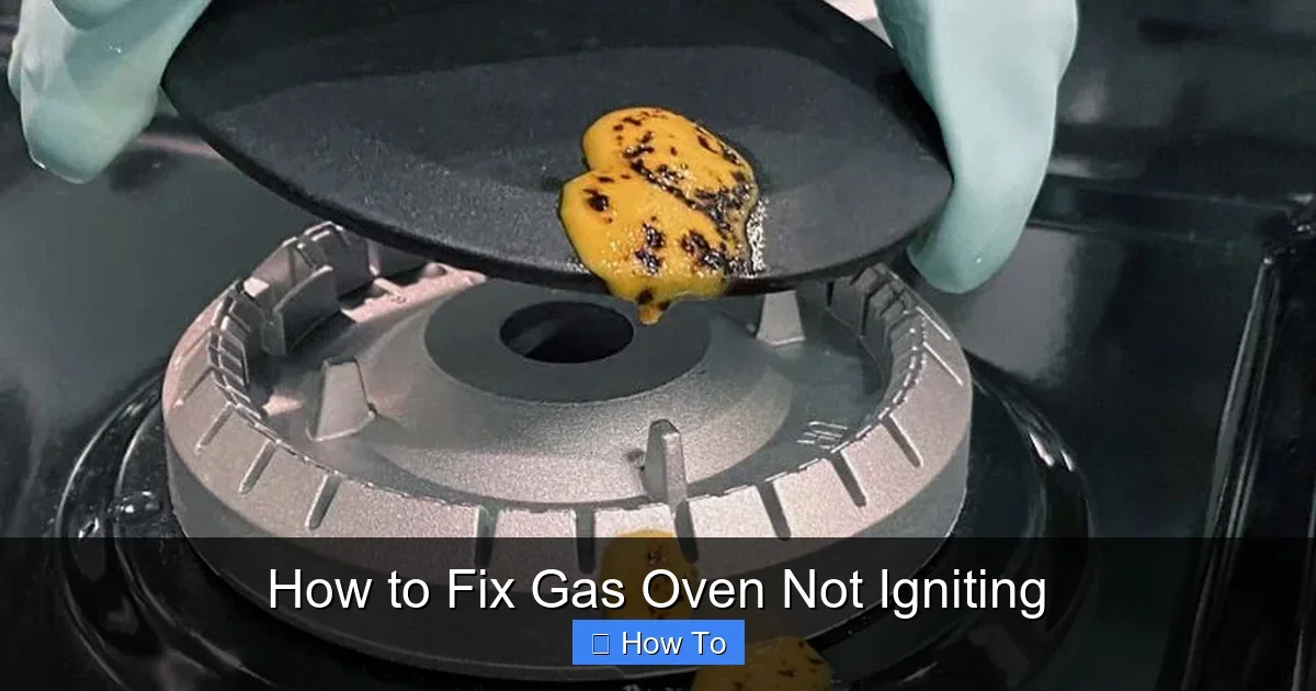 How to Fix Gas Oven Not Igniting