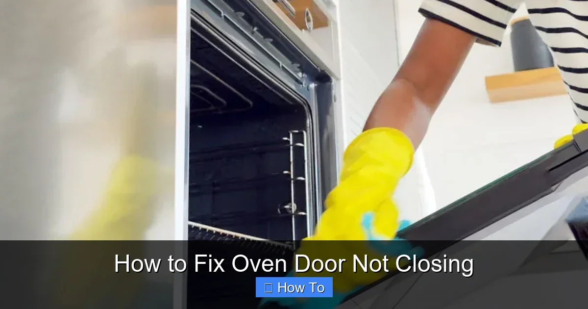 How to Fix Oven Door Not Closing