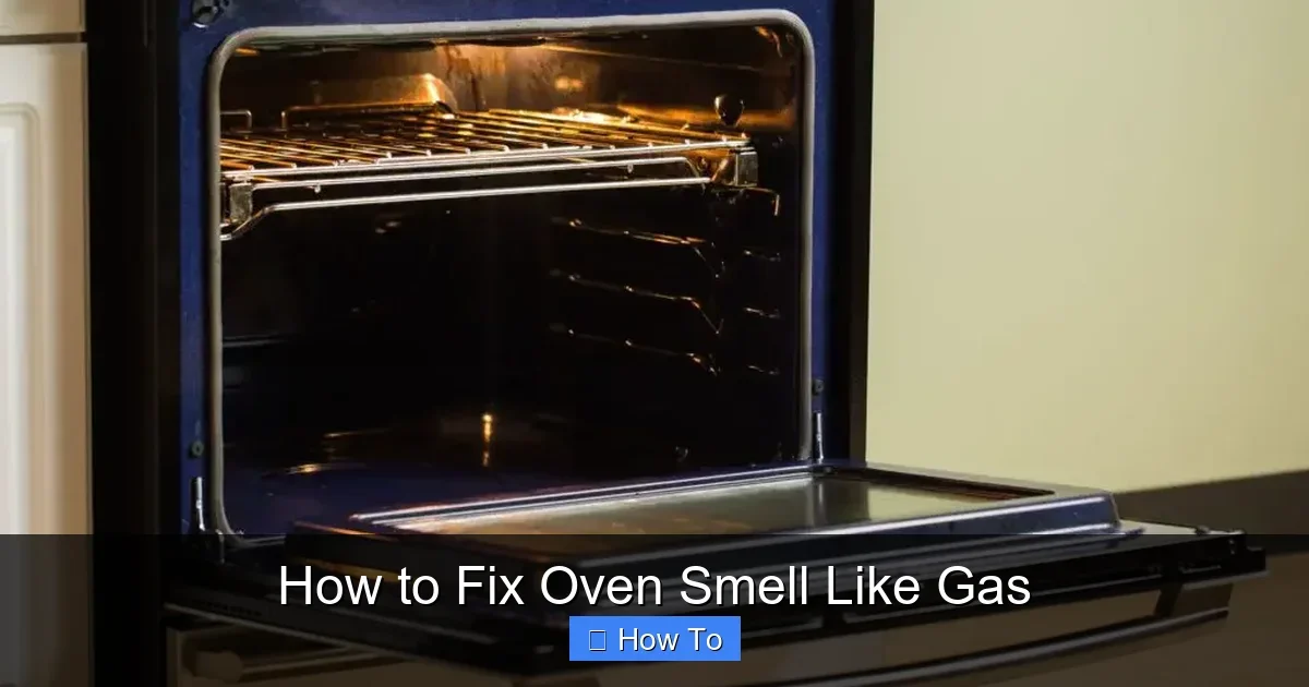 How to Fix Oven Smell Like Gas