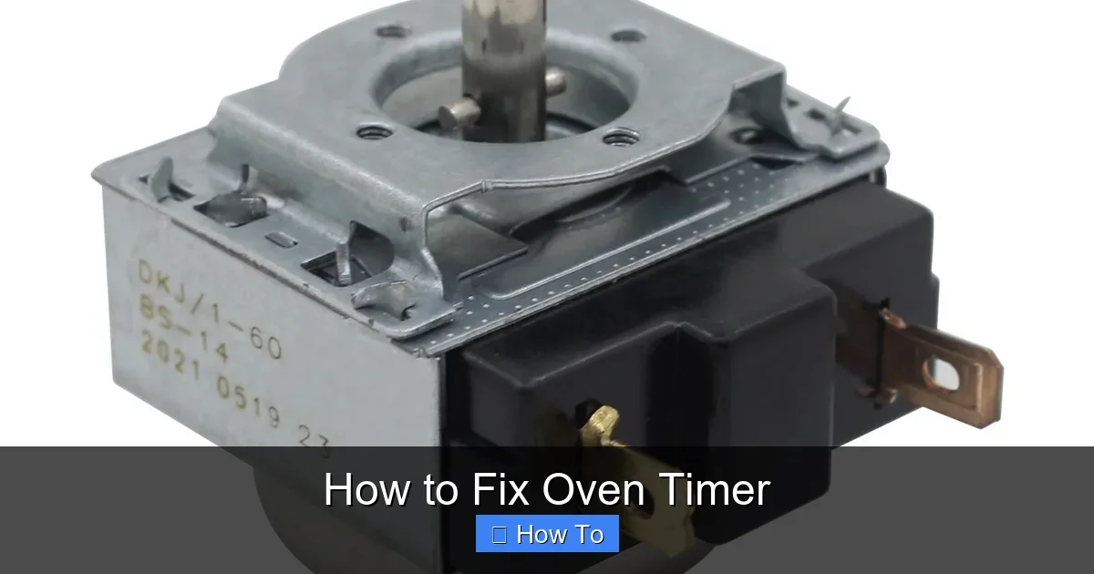 How to Fix Oven Timer