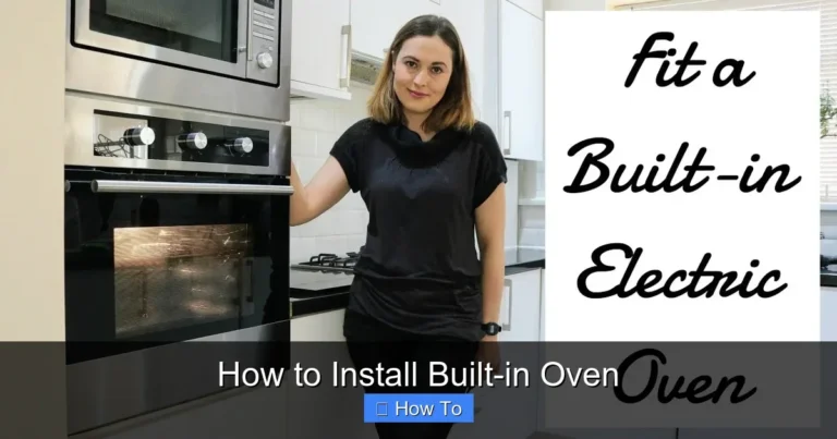 How to Install Built-in Oven
