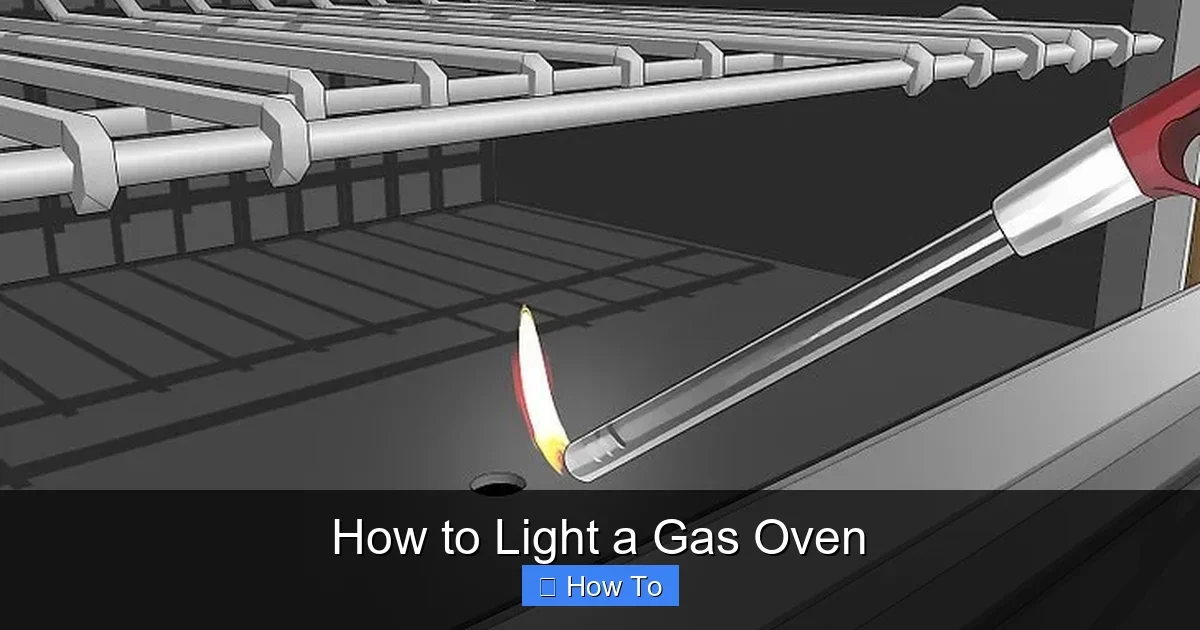 How to Light a Gas Oven