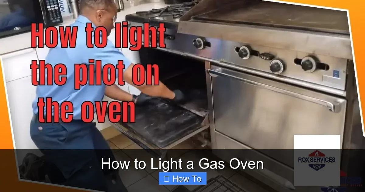 How to Light a Gas Oven