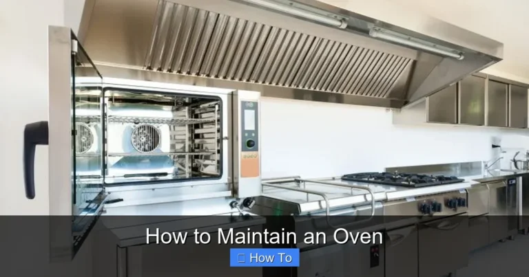 How to Maintain an Oven