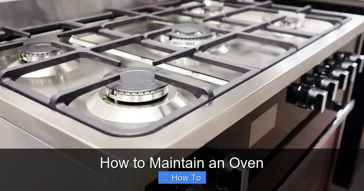How to Maintain an Oven
