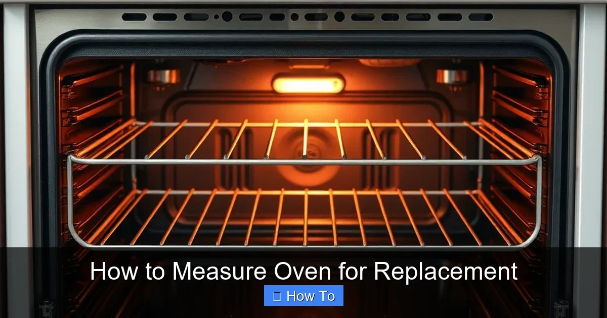 How to Measure Oven for Replacement