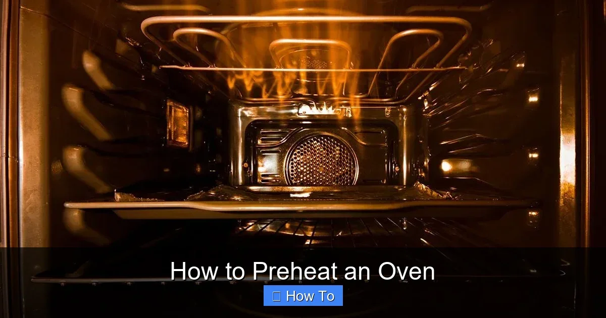 How to Preheat an Oven