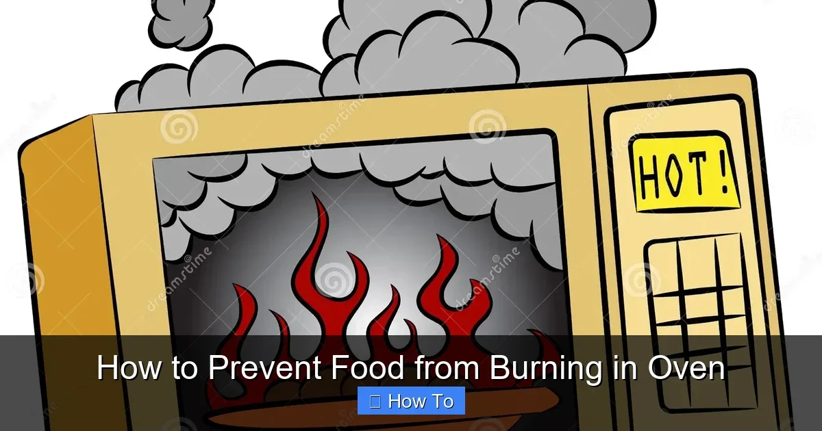 How to Prevent Food from Burning in Oven