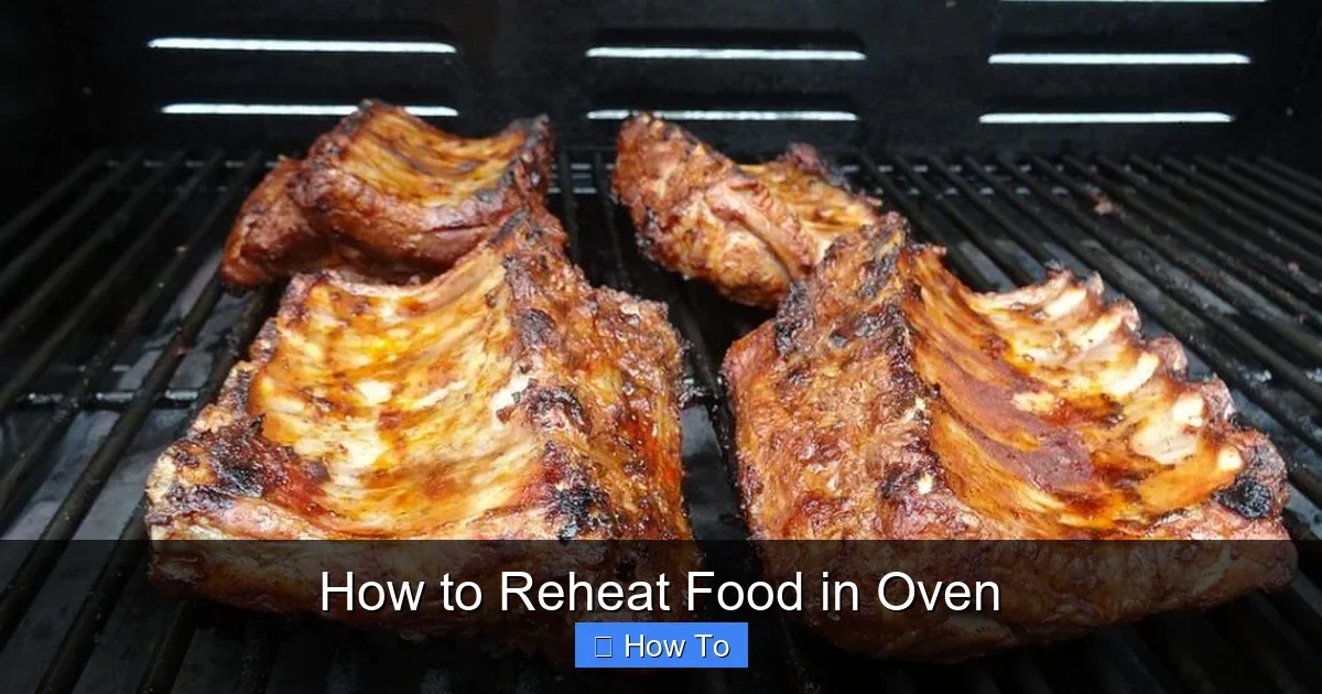How to Reheat Food in Oven