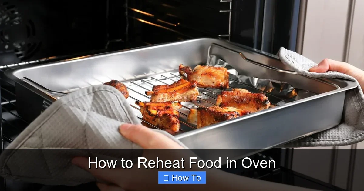 How to Reheat Food in Oven