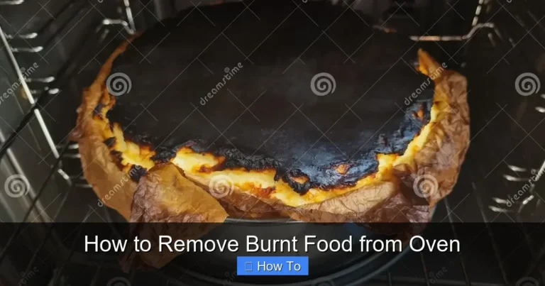 How to Remove Burnt Food from Oven