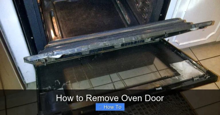 How to Remove Oven Door