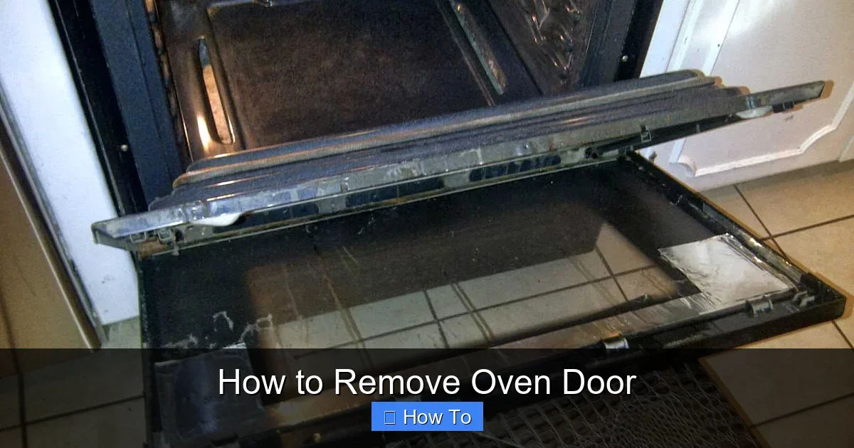 How to Remove Oven Door