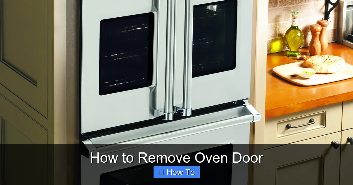 How to Remove Oven Door