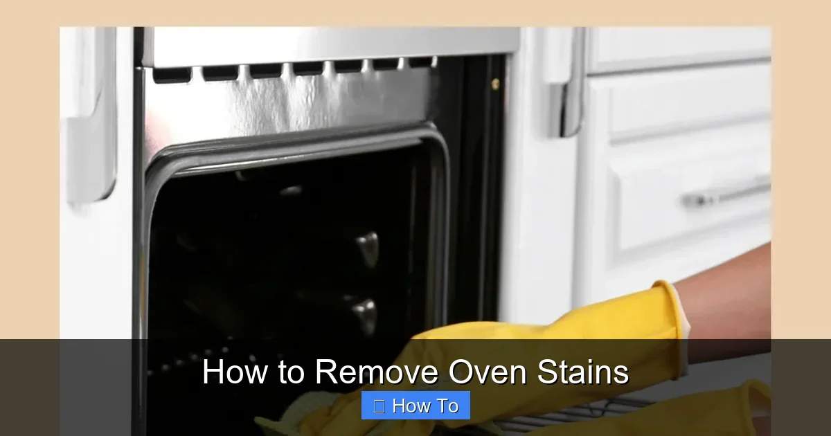 How to Remove Oven Stains