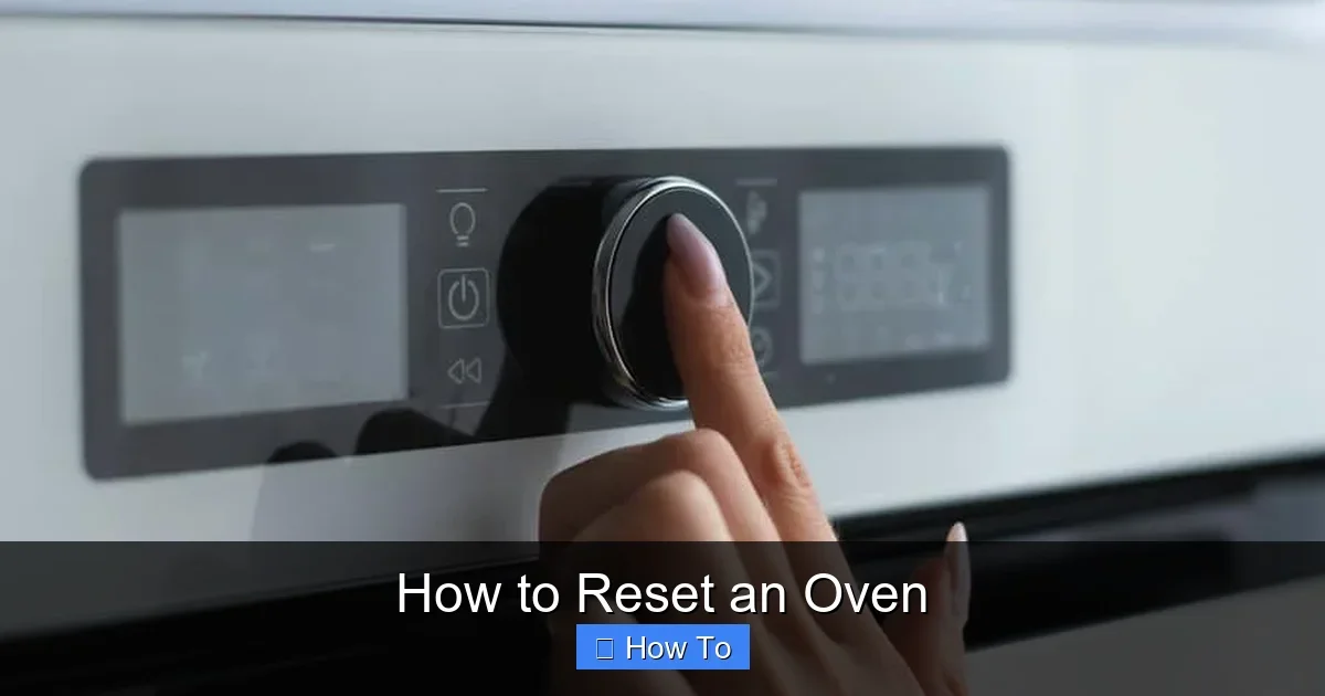 How to Reset an Oven