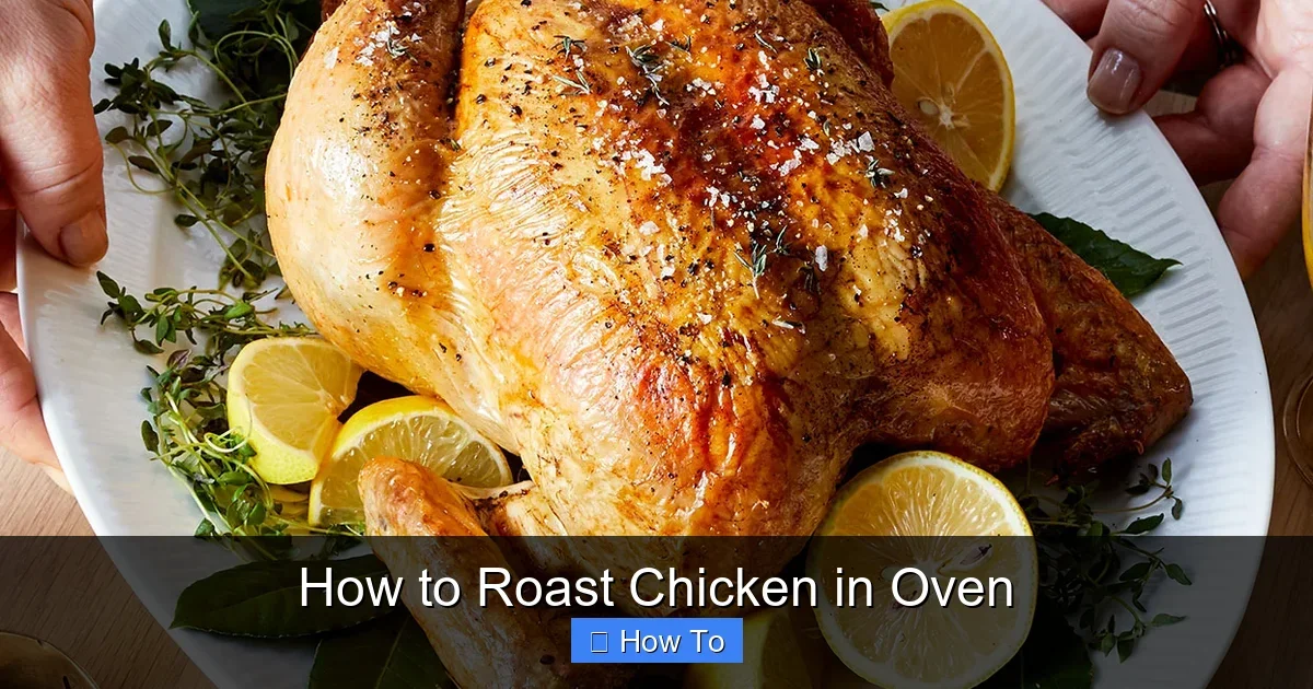 How to Roast Chicken in Oven