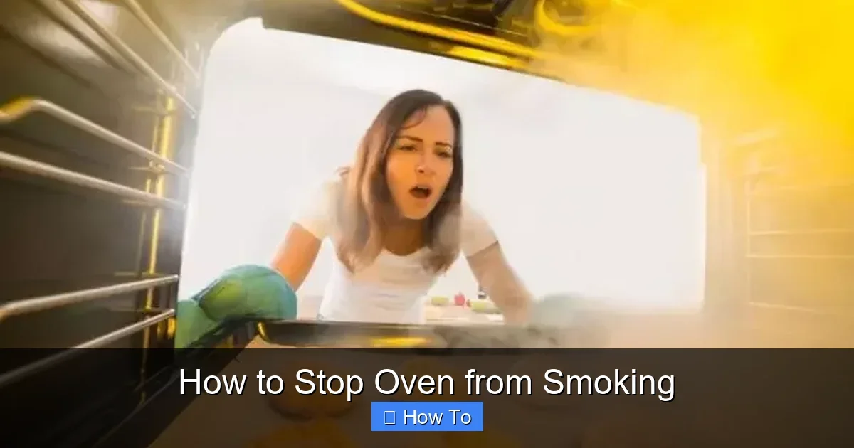 How to Stop Oven from Smoking