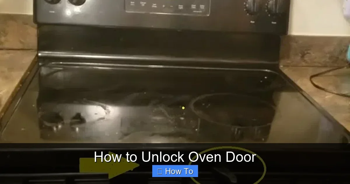 How to Unlock Oven Door