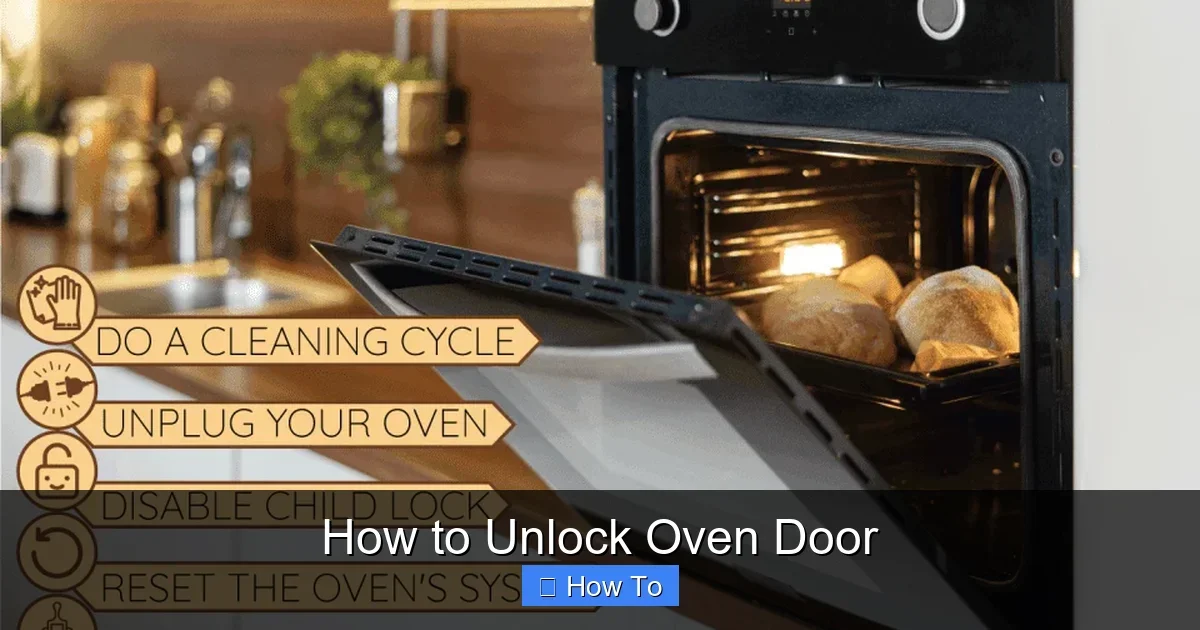 How to Unlock Oven Door