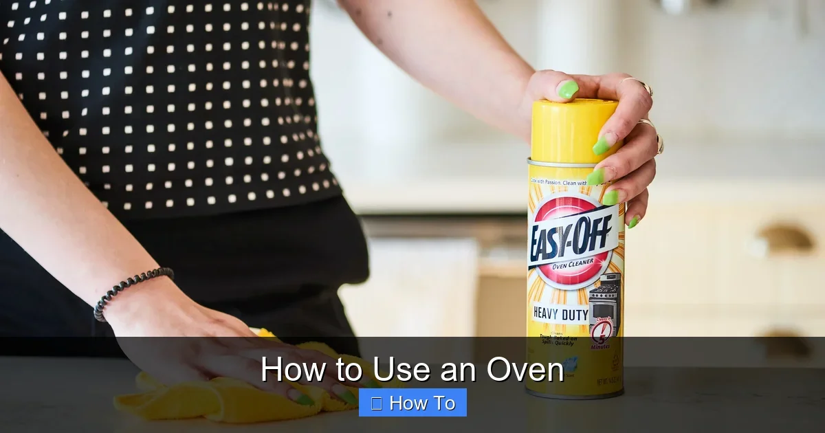 How to Use an Oven